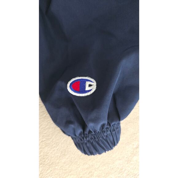 Champion 1/4 Zip Navy Pullover Windbreaker Hoodie – Men’s Size Small - Picture 2 of 4